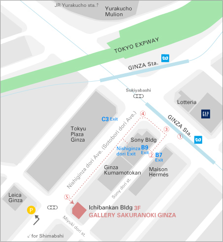 Ginza map