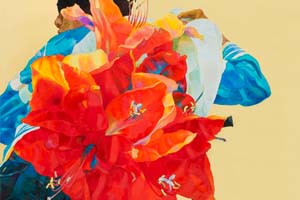 岩田壮平 「花泥棒」 132.5×11