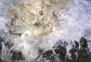 「白龍」日本画 8号