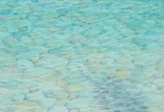 中西 和 「潺」洗い出し 38×69cm