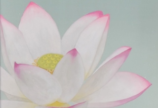 「花中君子」日本画 78×20㎝