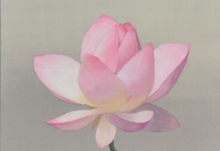 「咲きそめし」日本画 5号