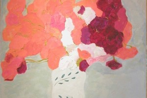 「スイトピー」油彩 8号