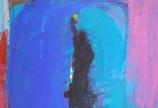 「The Statue of Liberty」油彩 10号