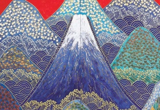 平松礼二 『日本の山河』 縦170.0×横160.0cm　紙本