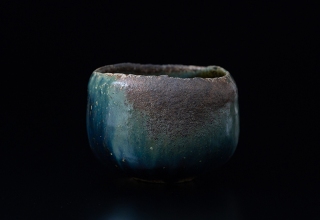 「織部茶盌」Φ12×H8.7cm
