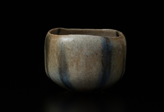 「藍織部茶盌」Φ12.5×H9.2cm
