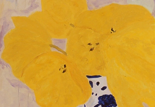 「ルーアンの花瓶のチューリップ」油彩8号