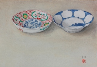 「秋風」洗い出し 20×32cm