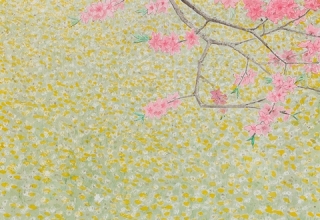 中西和「春野」洗い出し 40×40cm