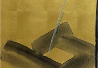 「無題」金箔/墨、彩墨 37.8×28.5㎝