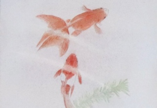 「游」洗い出し 20×20cm 2025年制作