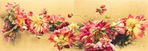 小倉亜矢子　「花は踊りて」日本画100号