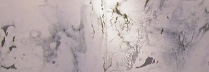 「Moraine」墨、岩絵具／麻紙 80×300cm